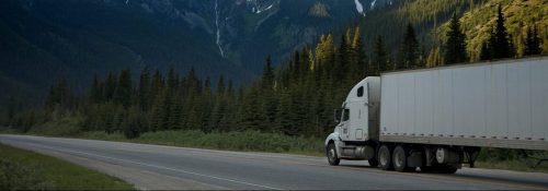 Moving Truck on Highway