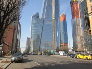 City Street and Skyscraper