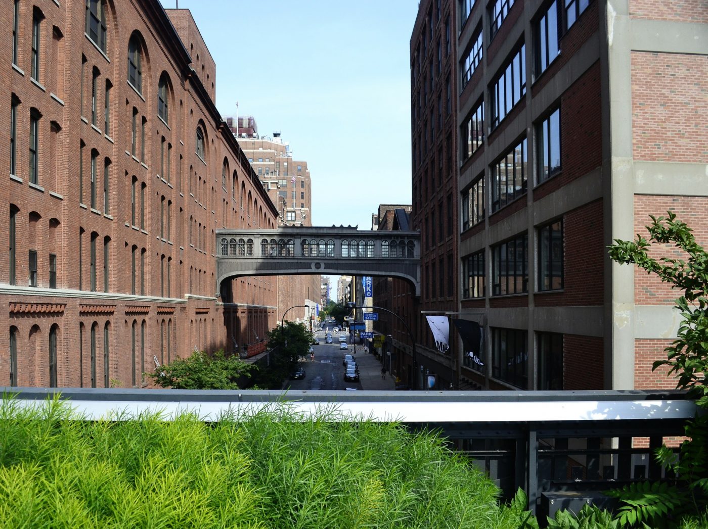 City Bridge Overlooking Streets