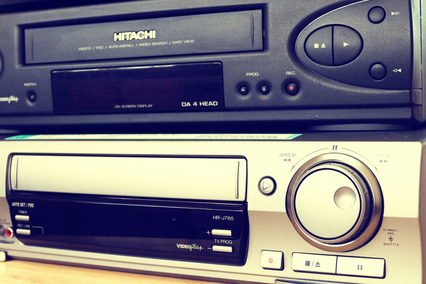 VCR and DVD players