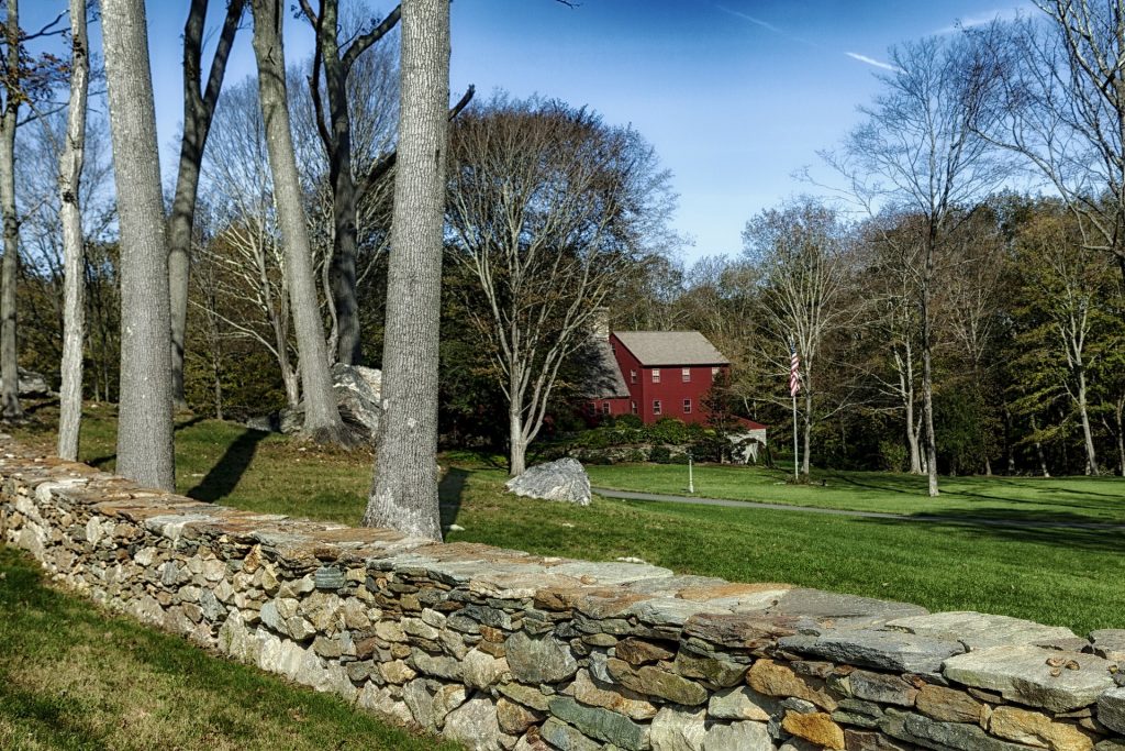 Red House in the Country in Connecticut