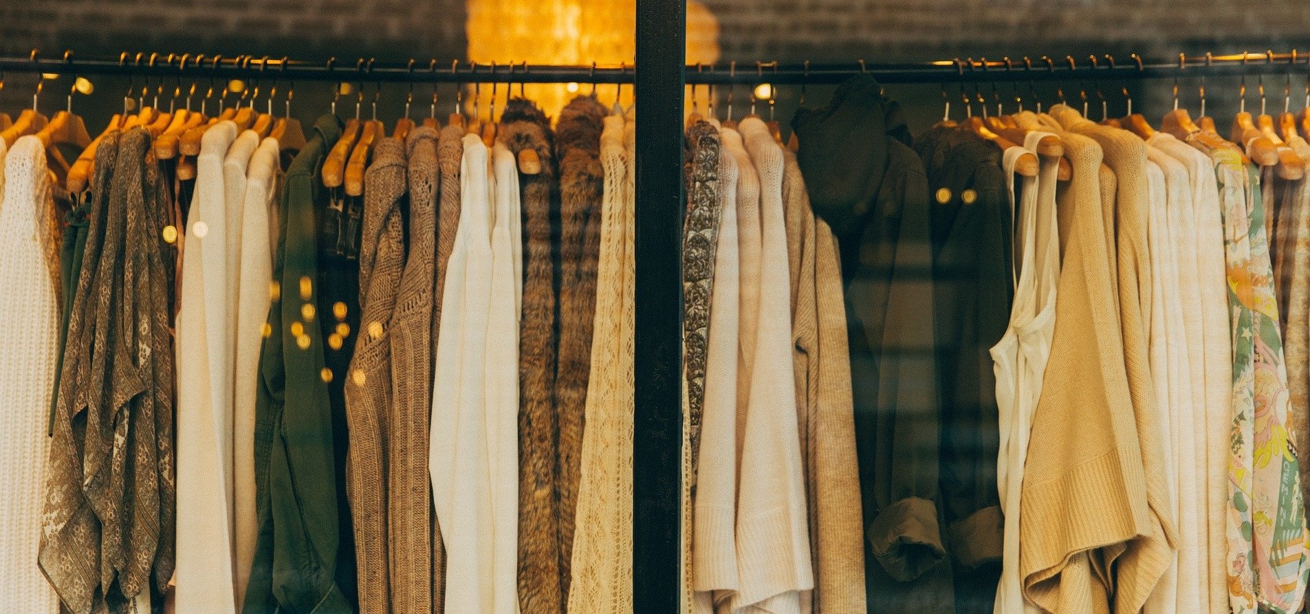 women's clothes on hangers