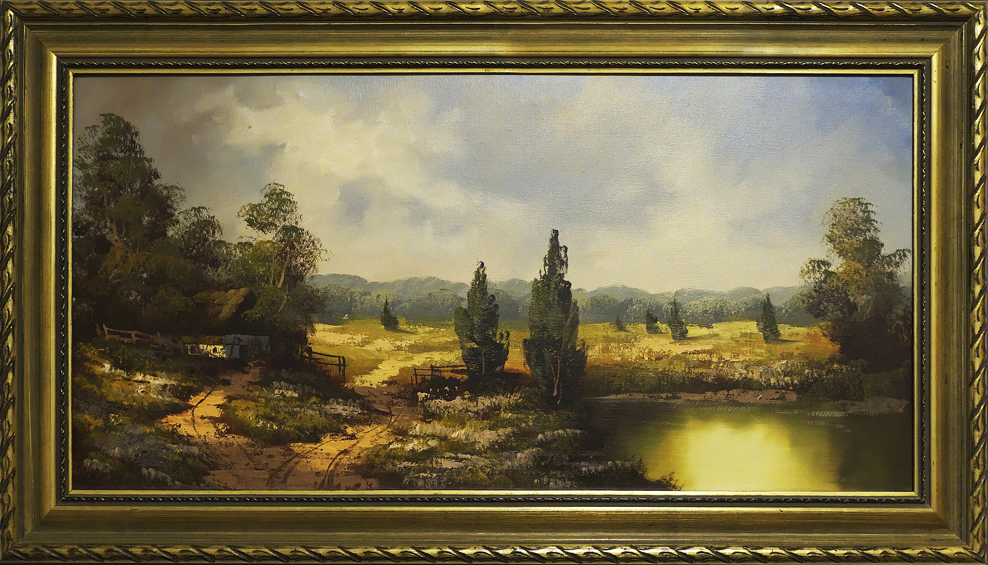 framed painting