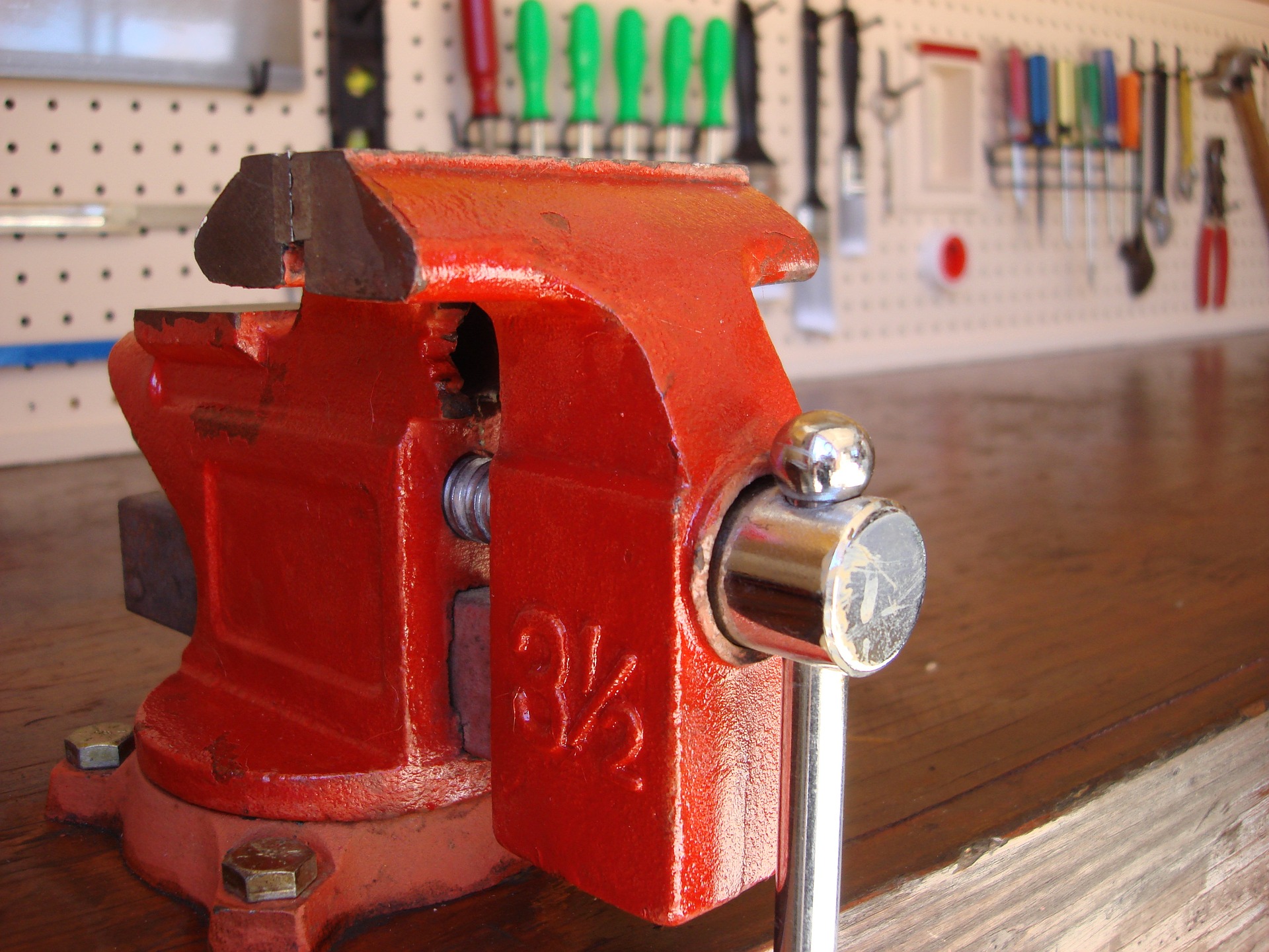 workbench in garage