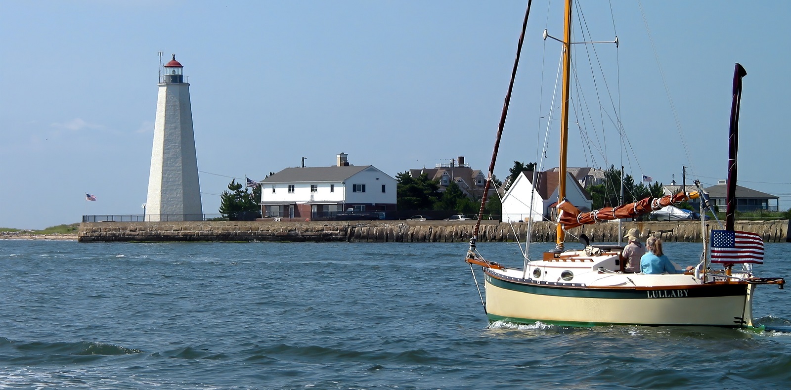 Small Sailboat on Connecticut River