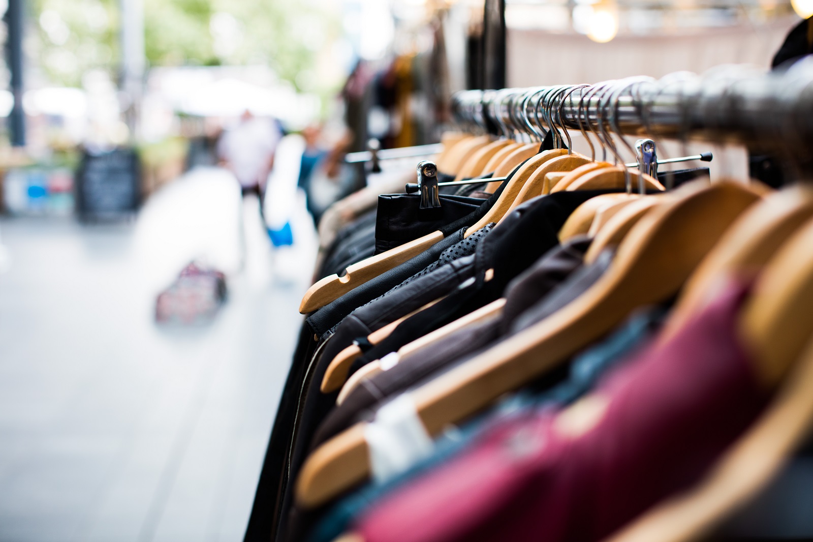 clothes rack outside